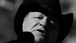 Bruce Bellott sings at the Tea Party Rally