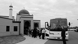 Jews arrive at the Islamic Center of Murfreesboro